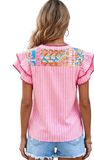 LDC Patchwork Tiered Blouse