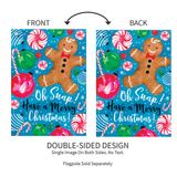 ‘Oh Snap!’ Christmas Decorative Flag