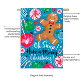 ‘Oh Snap!’ Christmas Decorative Flag