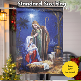 ‘Holy Night Nativity’ Decorative Flag