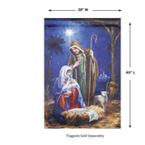 ‘Holy Night Nativity’ Decorative Flag