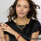 Sorrelli Emerald Rope Chain Pendant Necklace, Fireside