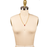 Sorrelli Emerald Rope Chain Pendant Necklace, Fireside