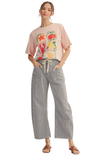 JODIFL Striped Barrel Pants, Assorted Colors