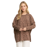 Heimish Long Sleeve Animal Urban Ribbed Top
