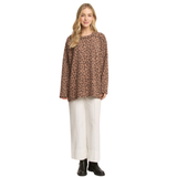 Heimish Long Sleeve Animal Urban Ribbed Top