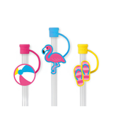 SWIG “Flamingos” Straw Topper Set