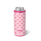 SWIG “Flamingos” 12oz Skinny Can Cooler