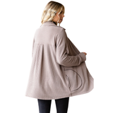7th Ray Ribbed Shacket, Assorted Colors