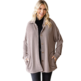 7th Ray Ribbed Shacket, Assorted Colors