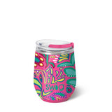 Swig “Flora Rosa” 12oz Stemless Wine Cup
