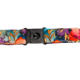 ALOHA LANYARD ‘Watercolor Red / Blue Flowers’