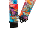 ALOHA LANYARD ‘Watercolor Red / Blue Flowers’