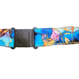 ALOHA LANYARD ‘Watercolor Red / Blue Flowers’