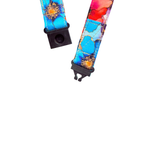 ALOHA LANYARD ‘Watercolor Red / Blue Flowers’