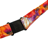ALOHA LANYARD ‘Watercolor Red / Blue Flowers’