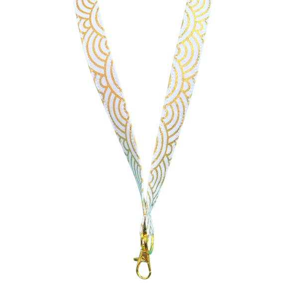ALOHA LANYARD ‘Japanese Gold Circles’