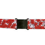 ALOHA LANYARD ‘Small Red Flowers’