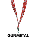 ALOHA LANYARD ‘Small Red Flowers’