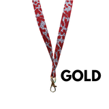 ALOHA LANYARD ‘Small Red Flowers’