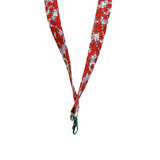 ALOHA LANYARD ‘Small Red Flowers’