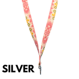ALOHA LANYARD ‘Pink, Yellow & Green Flowers’