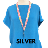 ALOHA LANYARD ‘Pink, Yellow & Green Flowers’