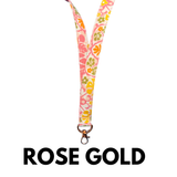 ALOHA LANYARD ‘Pink, Yellow & Green Flowers’