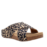 VOLATILE “Ablette” Linen Criss Cross Sandal