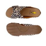 VOLATILE “Ablette” Linen Criss Cross Sandal