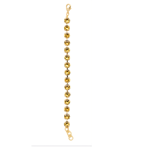 Sorrelli Sienna Tennis Bracelet in Light Topaz