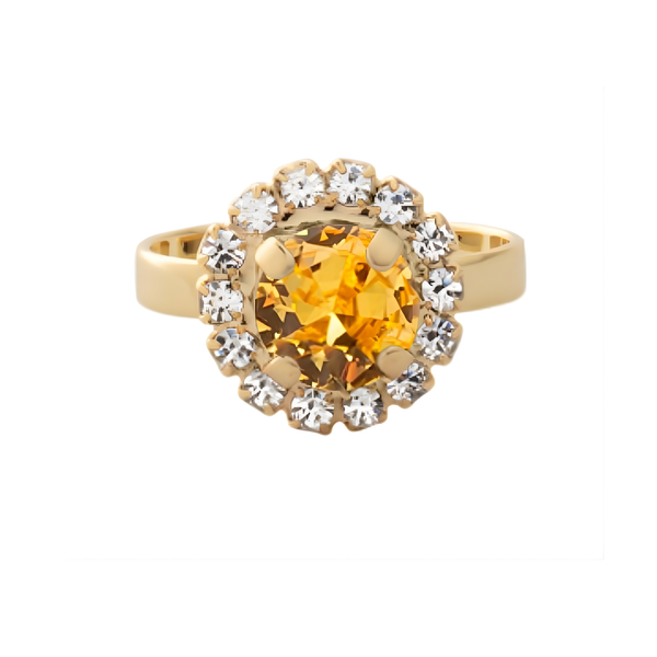 SORRELLI Haute Halo Ring in Light Topaz