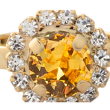 SORRELLI Haute Halo Ring in Light Topaz