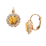 SORRELLI Haute Halo Dangle Earrings in Light Topaz