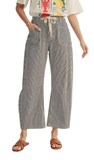 JODIFL Striped Barrel Pants, Assorted Colors
