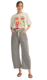 JODIFL Striped Barrel Pants, Assorted Colors