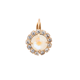 Sorrelli Haute Halo Dangle Earrings in Ultra White