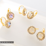 Sorrelli Haute Halo Dangle Earrings in Ultra White