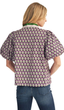 JODIFL Floral Print Top in Eggplant