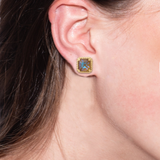 Sorrelli Izzy Decorated Stud Earrings in Cappuccino Delite