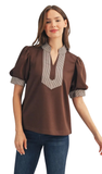 Jodifl Striped Contrast Top, Assorted Colors