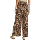 JODIFL Leopard Pants with Red Side Stripes