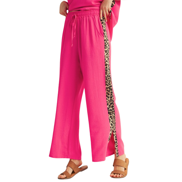 JODIFL Pants with Leopard Stripe