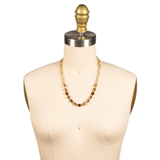 SORRELLI Octavia Paperclip Tennis Necklace in Honey Bourbon