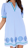 JODIFL Gingham Shift Dress