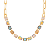 SORRELLI Octavia Paperclip Tennis Necklace in Chai Latte