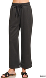 ZENANA Scuba Drawstring Pants, Assorted Colors