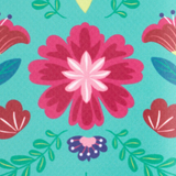 SWIG “Flora Azul” Lunchi Lunch Bag
