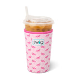 SWIG “Flamingos” Medium Iced Cup Coolie