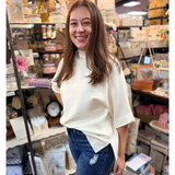 JODIFL Mock Neck Sweater Top, Assorted Colors